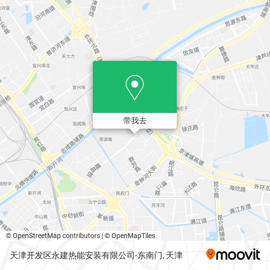 天津开发区永建热能安装有限公司-东南门地图