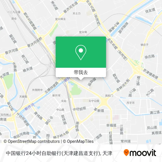 中国银行24小时自助银行(天津建昌道支行)地图