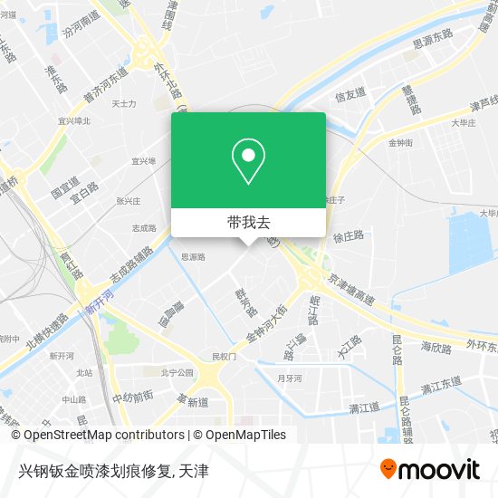 兴钢钣金喷漆划痕修复地图