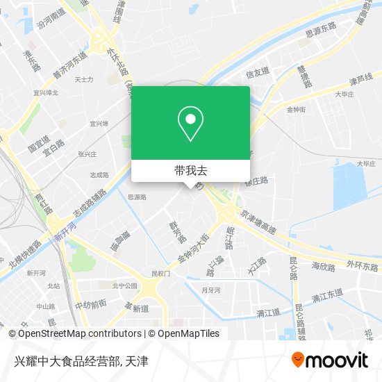 兴耀中大食品经营部地图