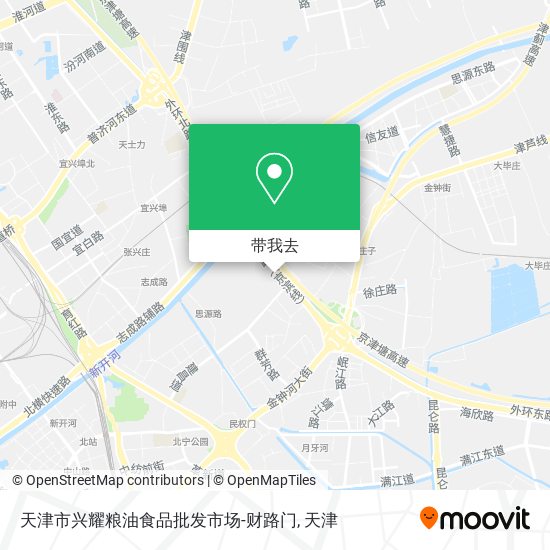 天津市兴耀粮油食品批发市场-财路门地图