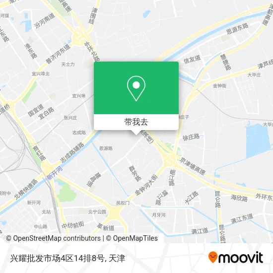兴耀批发市场4区14排8号地图