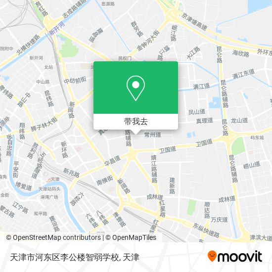天津市河东区李公楼智弱学校地图