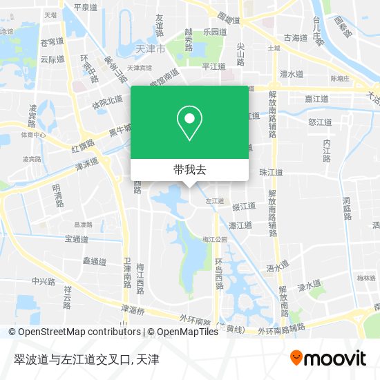 翠波道与左江道交叉口地图