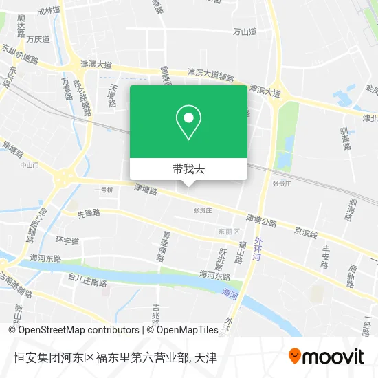 恒安集团河东区福东里第六营业部地图