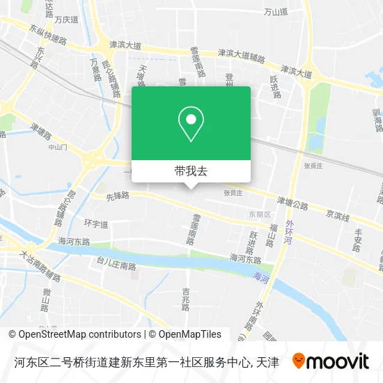 河东区二号桥街道建新东里第一社区服务中心地图