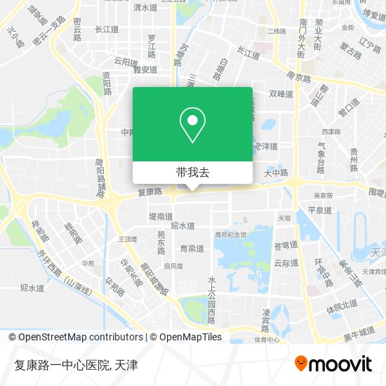 复康路一中心医院地图