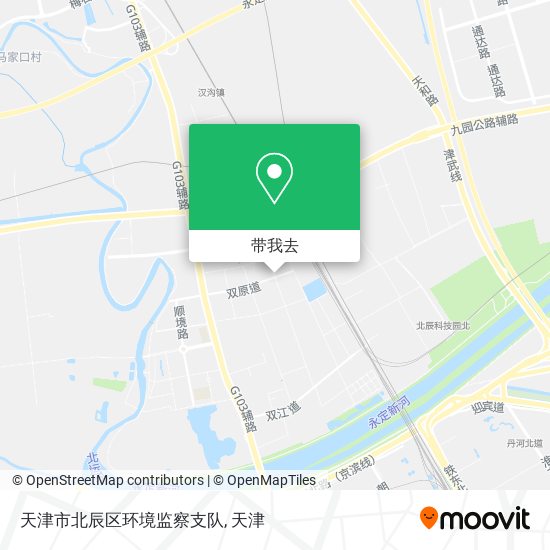 天津市北辰区环境监察支队地图