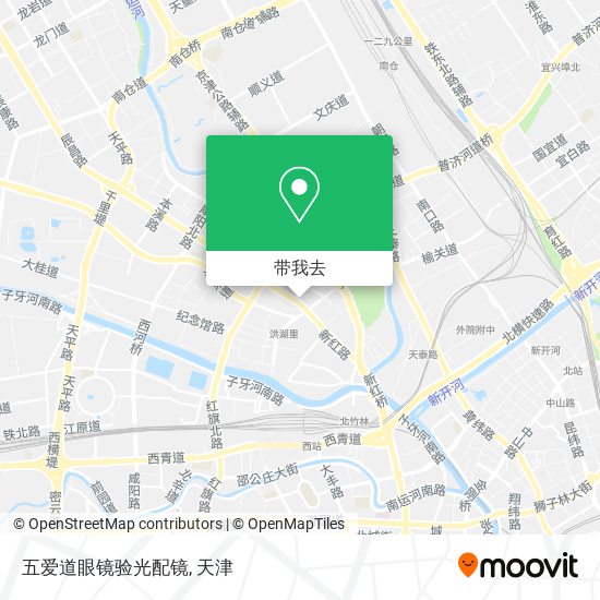 五爱道眼镜验光配镜地图