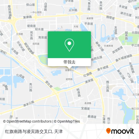 红旗南路与凌宾路交叉口地图
