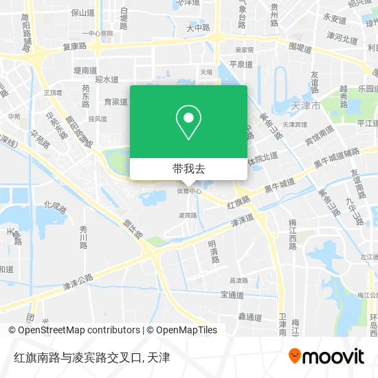 红旗南路与凌宾路交叉口地图
