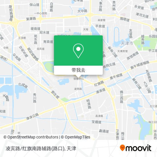 凌宾路/红旗南路辅路(路口)地图