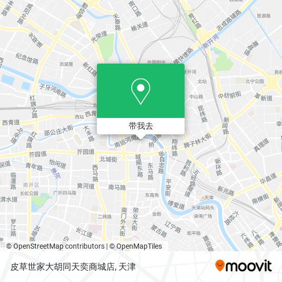 皮草世家大胡同天奕商城店地图