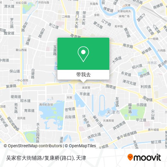 吴家窑大街辅路/复康桥(路口)地图