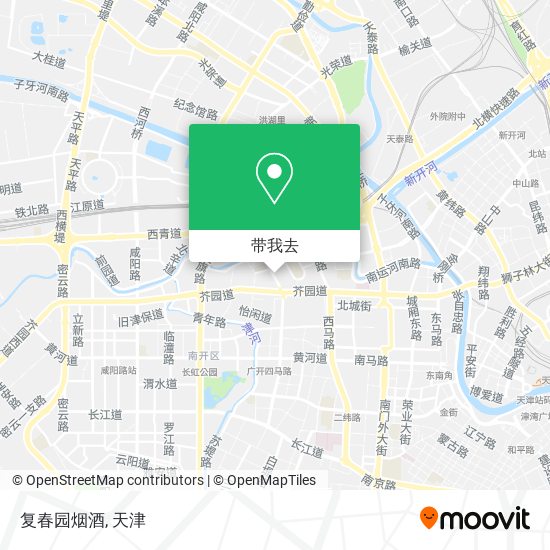 复春园烟酒地图