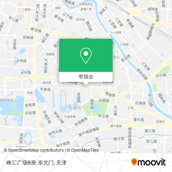 峰汇广场B座-东北门地图