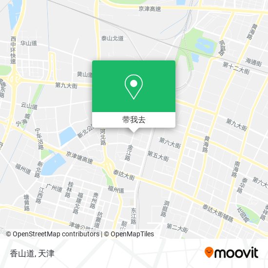 香山道地图