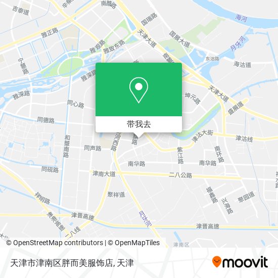 天津市津南区胖而美服饰店地图
