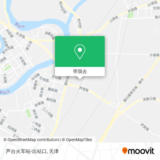芦台火车站-出站口地图