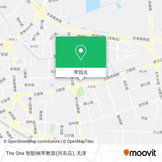 The One 智能钢琴教室(河东店)地图