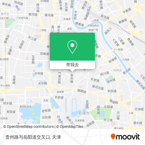 贵州路与岳阳道交叉口地图