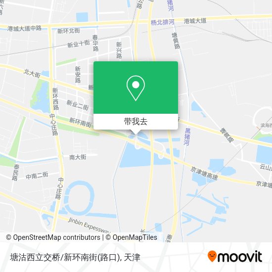 塘沽西立交桥/新环南街(路口)地图
