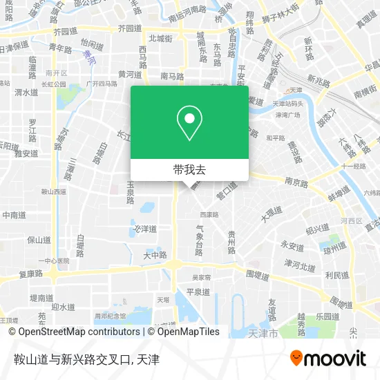 鞍山道与新兴路交叉口地图