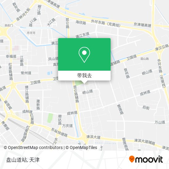 盘山道站地图
