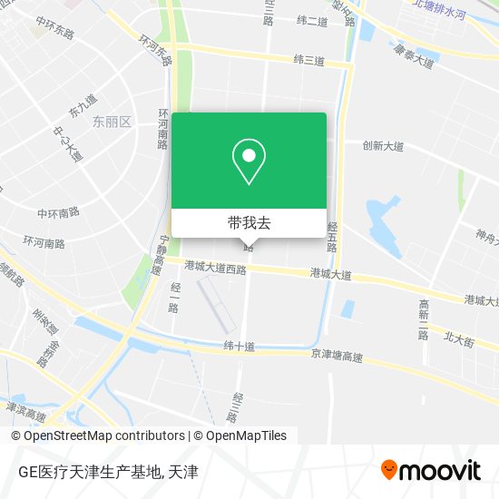 GE医疗天津生产基地地图
