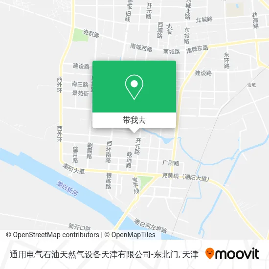 通用电气石油天然气设备天津有限公司-东北门地图