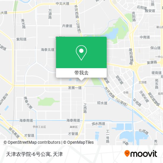 天津农学院-6号公寓地图