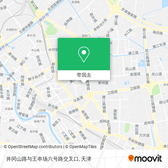 井冈山路与王串场六号路交叉口地图
