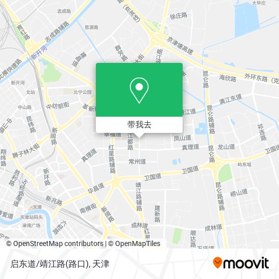 启东道/靖江路(路口)地图