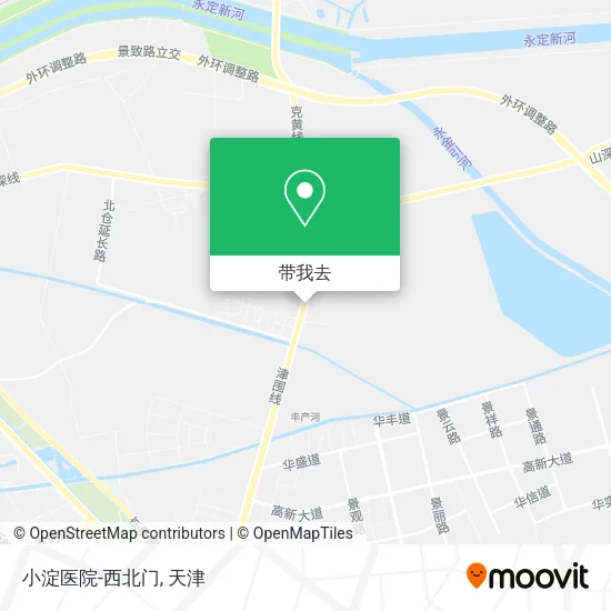 小淀医院-西北门地图