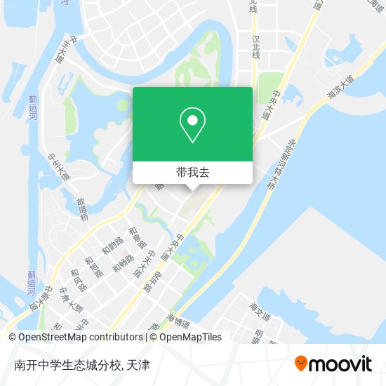 南开中学生态城分校地图