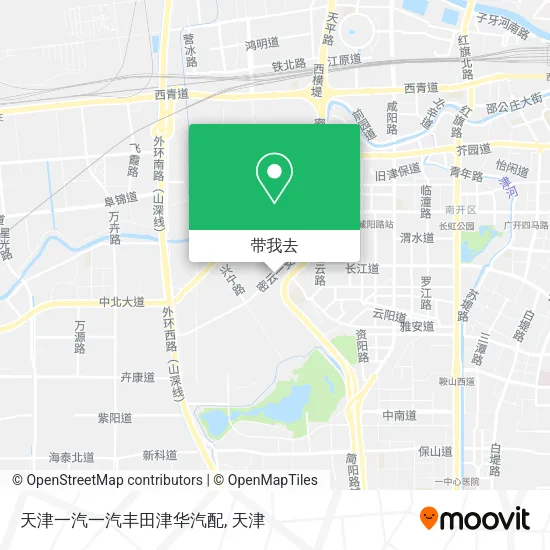 天津一汽一汽丰田津华汽配地图