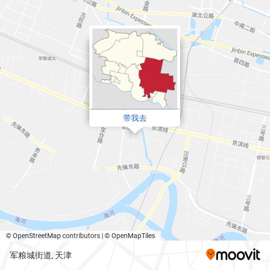 军粮城街道地图