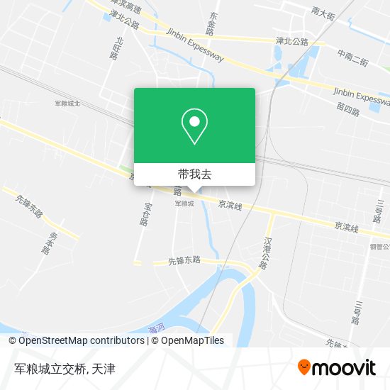 军粮城立交桥地图
