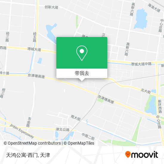 天鸿公寓-西门地图