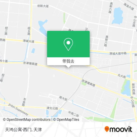 天鸿公寓-西门地图