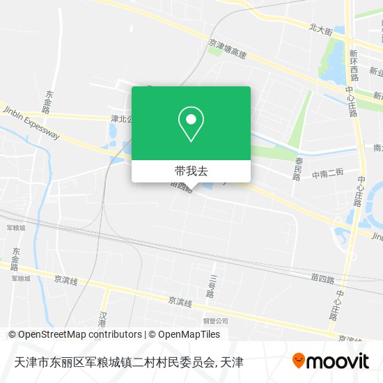 天津市东丽区军粮城镇二村村民委员会地图