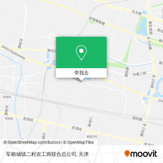 军粮城镇二村农工商联合总公司地图