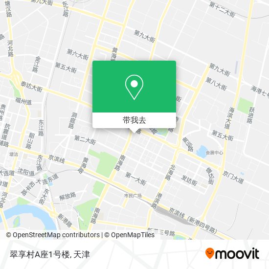 翠享村A座1号楼地图