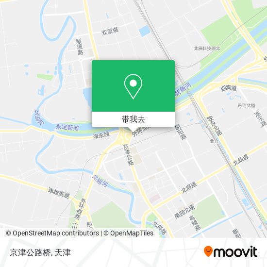 京津公路桥地图