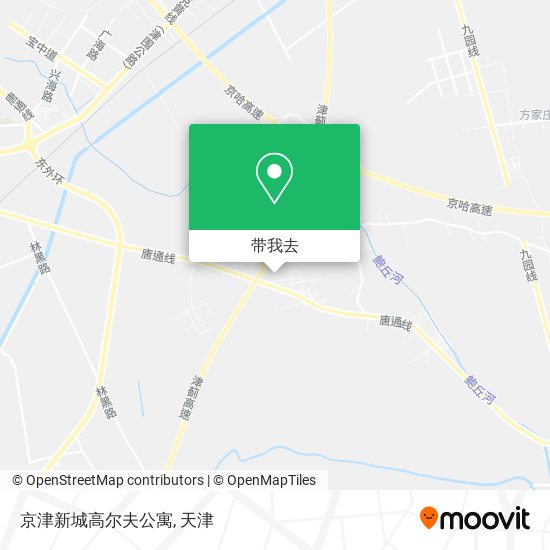 京津新城高尔夫公寓地图