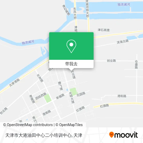 天津市大港油田中心二小培训中心地图