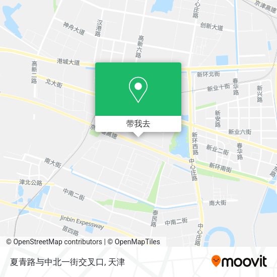 夏青路与中北一街交叉口地图