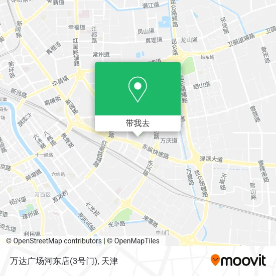 万达广场河东店(3号门)地图