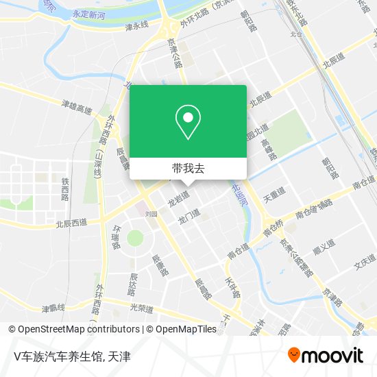 V车族汽车养生馆地图