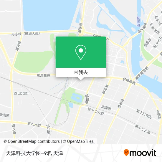 天津科技大学图书馆地图